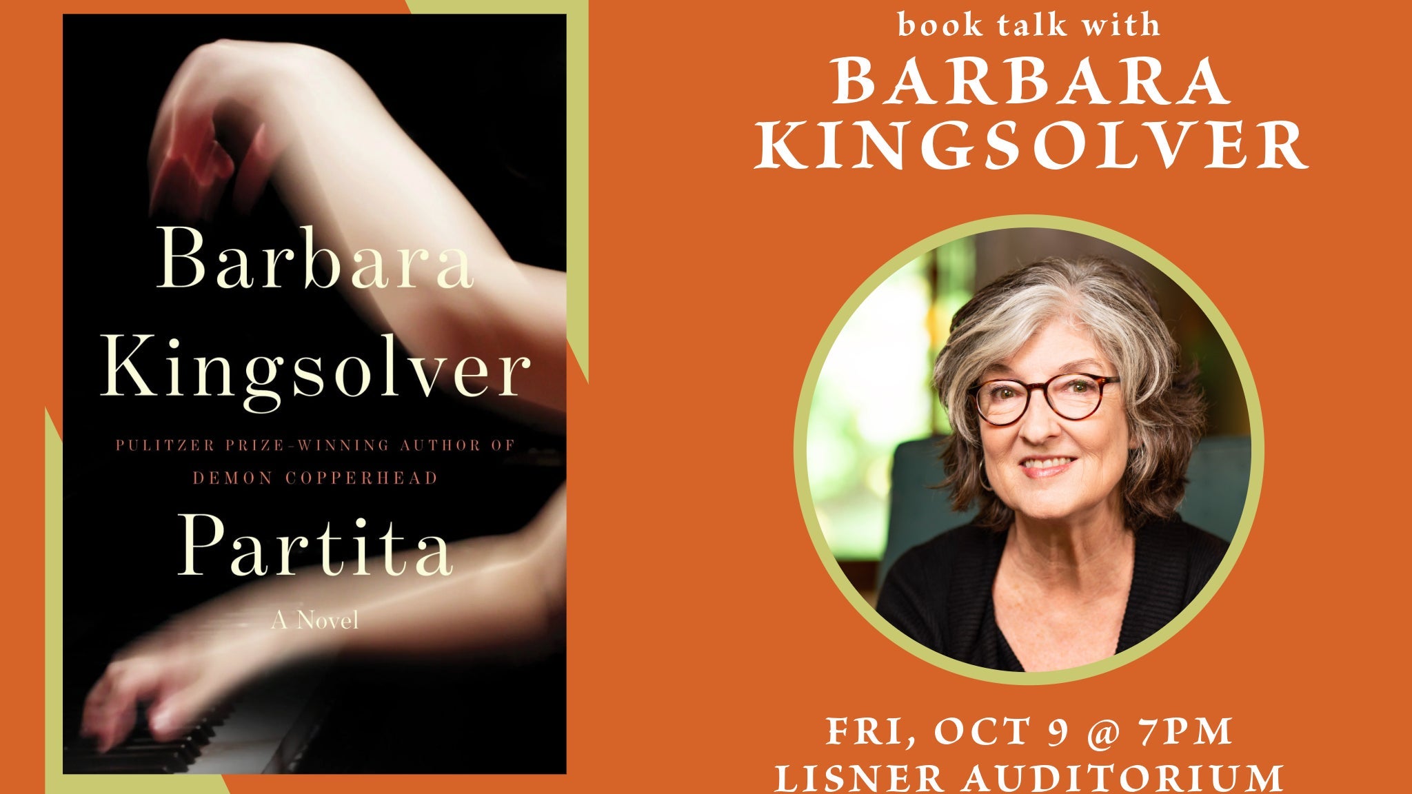 Preview image for Politics & Prose and GW Present: Barbara Kingsolver | Partita