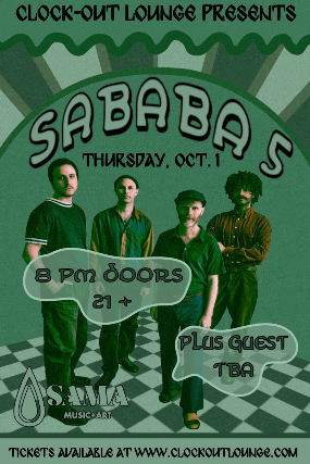 Preview image for SAMA and Clock-Out Lounge Present: Sababa 5 (Paris) w/ Midpak, DJ Darek Mazzone