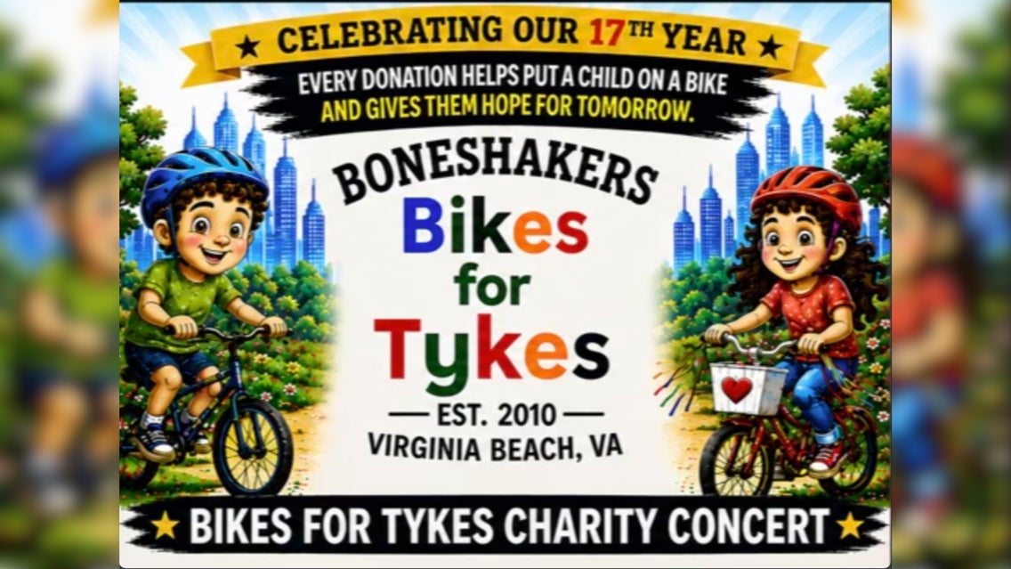 Preview image for 615 Family Reunion Boneshakers Bikes 4 Tykes Charity Concert
