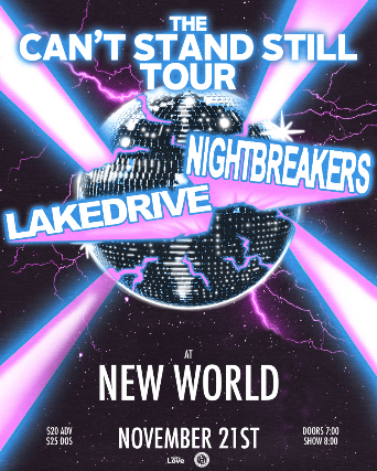 Preview image for Nightbreakers & Lakedrive "The Can't Stand Still" Tour in Tampa