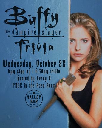 Preview image for BUFFY THE VAMPIRE SLAYER TRIVIA w/ COREY G + CAROLYN