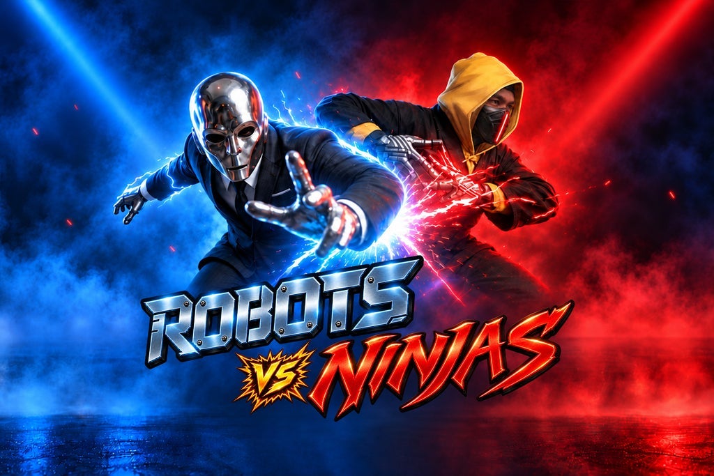 Preview image for SUPER CR3W Presents: ROBOTS vs NINJAS